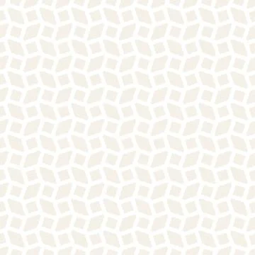 Subtle Ornament With Striped Rhombuses. Vector Seamless Monochrome Pattern Stock Illustration