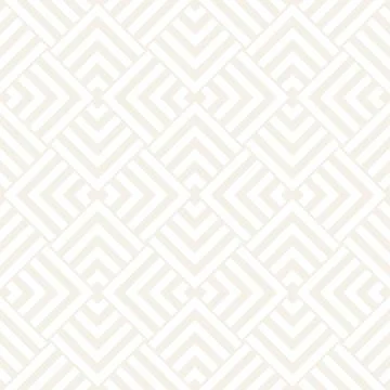 Subtle Ornament With Striped Rhombuses. Vector Seamless Monochrome Pattern Stock Illustration
