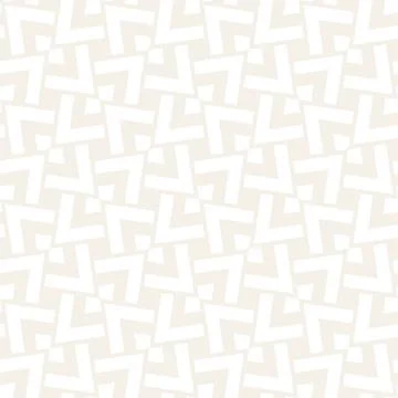 Subtle Ornament With Striped Rhombuses. Vector Seamless Monochrome Pattern Illustrazione stock