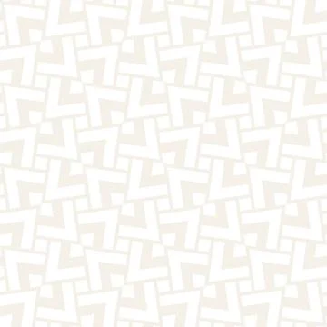 Subtle Ornament With Striped Rhombuses. Vector Seamless Monochrome Pattern Stock Illustration
