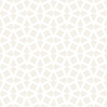 Subtle Ornament With Striped Rhombuses. Vector Seamless Monochrome Pattern Stockillustratie