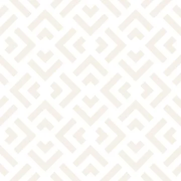 Subtle Ornament With Striped Rhombuses. Vector Seamless Monochrome Pattern Stock Illustration