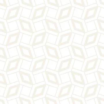 Subtle Ornament With Striped Rhombuses. Vector Seamless Monochrome Pattern イラスト素材