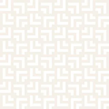 Subtle Ornament With Striped Rhombuses. Vector Seamless Monochrome Pattern Stockillustratie