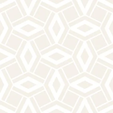 Subtle Ornament With Striped Rhombuses. Vector Seamless Monochrome Pattern Illustrazione stock