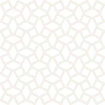 Subtle Ornament With Striped Rhombuses. Vector Seamless Monochrome Pattern 스톡 일러스트