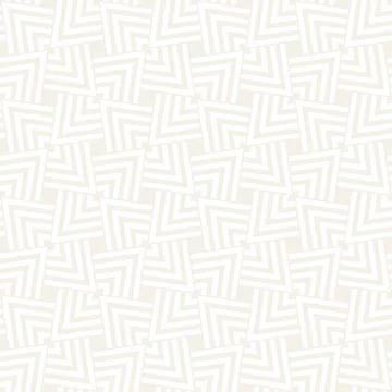 Subtle Ornament With Striped Rhombuses. Vector Seamless Monochrome Pattern Stock Illustration