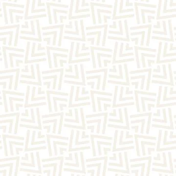 Subtle Ornament With Striped Rhombuses. Vector Seamless Monochrome Pattern Stockillustratie