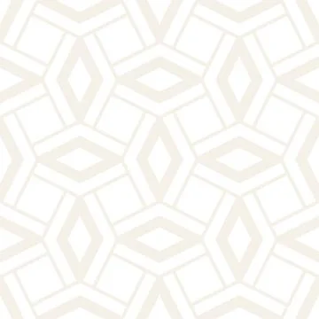 Subtle Ornament With Striped Rhombuses. Vector Seamless Monochrome Pattern Illustrazione stock