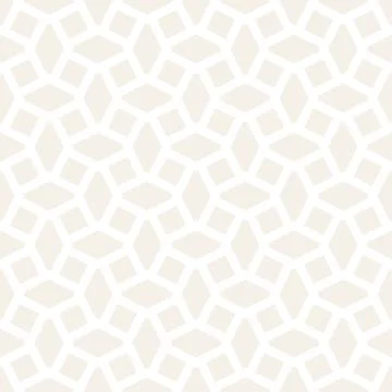 Subtle Ornament With Striped Rhombuses. Vector Seamless Monochrome Pattern Illustrazione stock