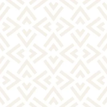 Subtle Ornament With Striped Rhombuses. Vector Seamless Monochrome Pattern Stockillustratie