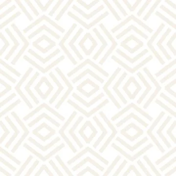 Subtle Ornament With Striped Rhombuses. Vector Seamless Monochrome Pattern イラスト素材