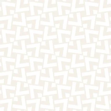 Subtle Ornament With Striped Rhombuses. Vector Seamless Monochrome Pattern Stockillustratie