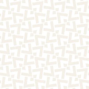 Subtle Ornament With Striped Rhombuses. Vector Seamless Monochrome Pattern Stockillustratie