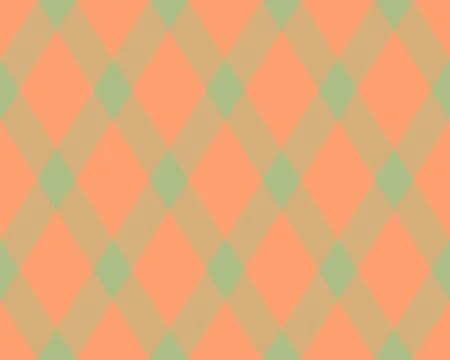 Subtle pastel diamond pattern.  Elegant, modern design in peach and sage gree Stock Illustration