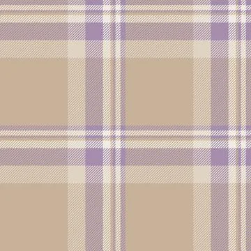 Subtle pastel plaid pattern in beige, lavender, and cream.  Elegant and versa イラスト素材