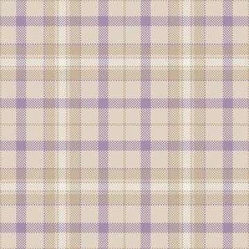 Subtle pastel plaid pattern in beige and lavender.  Perfect for textile des.. Stock Illustration