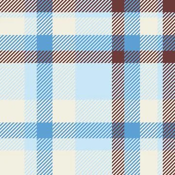 Subtle pastel plaid pattern in blues, creams, and browns.  Perfect for textil Stock Illustration