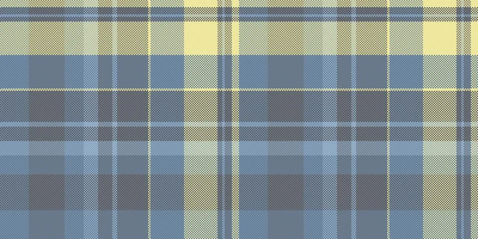 Subtle pastel plaid pattern in calming blues and yellows. Perfect for textile Illustrazione stock