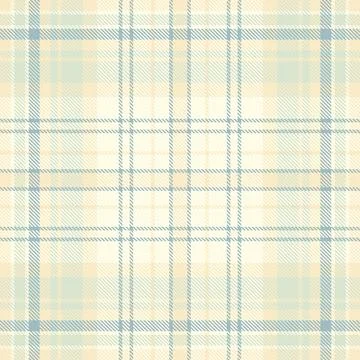 Subtle pastel plaid pattern in cream and light blue hues.  Perfect for textil Stock Illustration