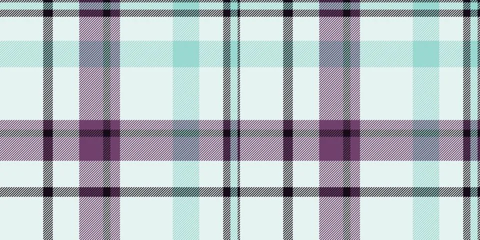Subtle pastel plaid pattern in mint green, purple, and white.  Perfect for .. Illustrazione stock