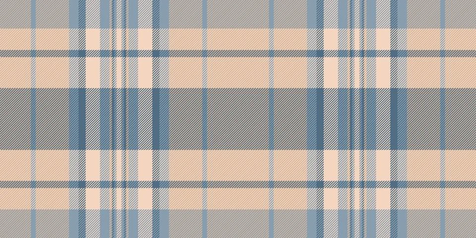 Subtle pastel plaid pattern in muted blues and peaches.  Perfect for textil.. Stock Illustration