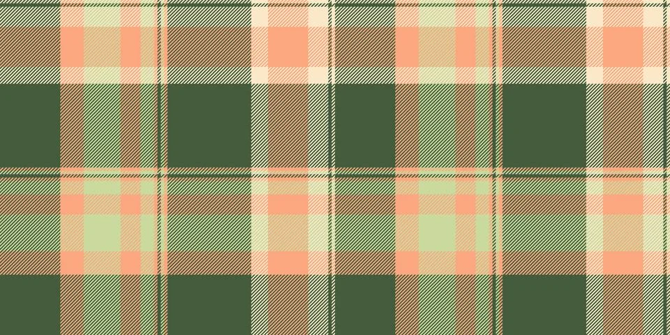 Subtle pastel plaid pattern in muted greens and peaches.  Perfect for textile Stock Illustration