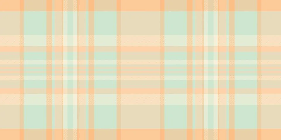 Subtle pastel plaid pattern in peach and mint green.  Perfect for backgrounds Stock Illustration