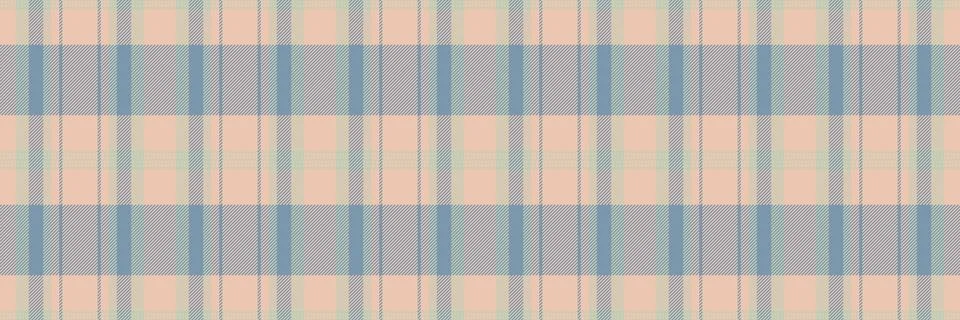 Subtle pastel plaid pattern in peach and blue hues.  Perfect for textile desi Stock Illustration