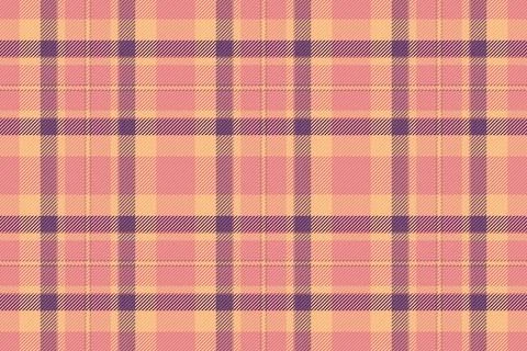 Subtle pastel plaid pattern in peach, beige, and mauve.  Perfect for textile  Stock Illustration