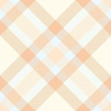 Subtle pastel plaid pattern in peach and light blue.  Perfect for backgroun.. Stock Illustration
