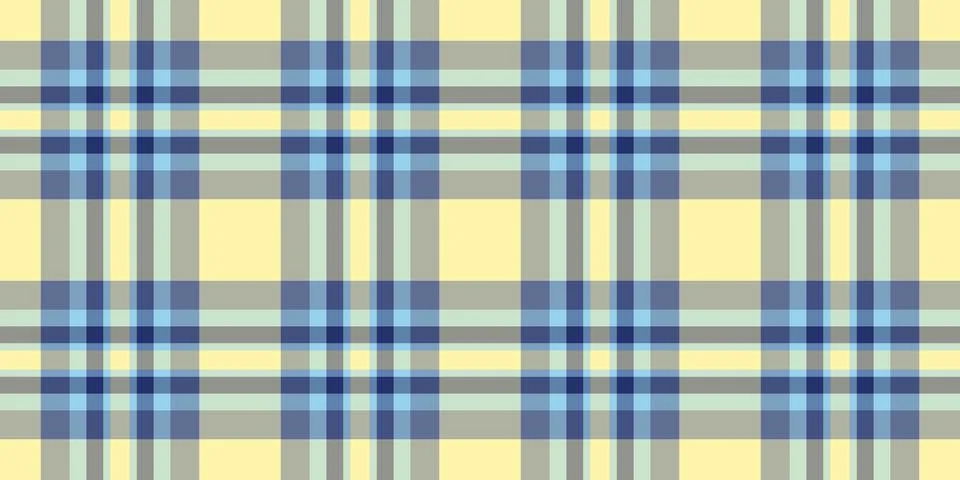 Subtle pastel plaid pattern in shades of yellow, blue, and gray.  Perfect for 스톡 일러스트