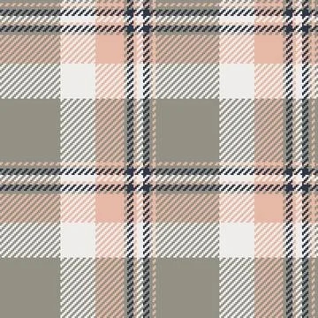 Subtle pastel plaid pattern in soft peach, gray, and white.  Perfect for text Stock Illustration