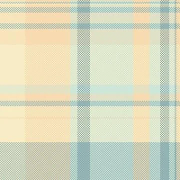 Subtle pastel plaid pattern in soft peach, beige, and blue hues. Ideal for te Stock Illustration