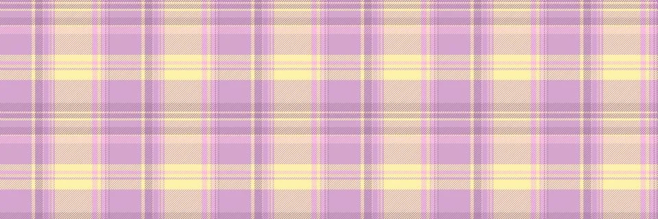 Subtle pastel plaid pattern in soft lavender and pale yellow.  Perfect for ba Stock Illustration