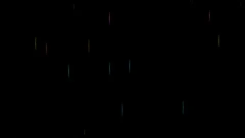 A subtle pattern of light rain streaks falling against a deep black background 库存影片 335118157