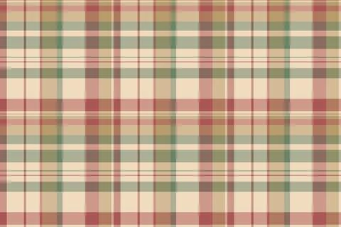 Subtle pattern plaid seamless, graceful vector fabric tartan. Xmas backgrou.. Stock Illustration
