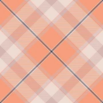 Subtle peach and beige plaid pattern. Elegant diamond design, perfect for tex Stockillustratie