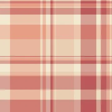 Subtle peach and rose plaid pattern. Perfect for textile design, website back Stock Illustration