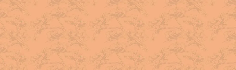 Subtle peach background with delicate, repeating floral pattern. Perfect fo.. Stock Illustration
