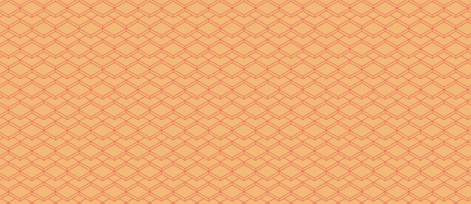 Subtle peach geometric pattern.  Intricate, repeating diamond design ideal fo Stock Illustration