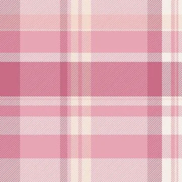 Subtle pink plaid pattern. Woven texture, perfect for backgrounds, textiles,  Stock Illustration
