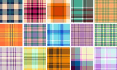 Subtle plaid background aimed branding mockups. Low contrast tartan texture.. 库存插图