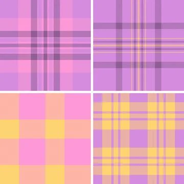 Subtle plaid pattern bundle for mockups. Gentle tartan textures add depth to  Illustrazione stock