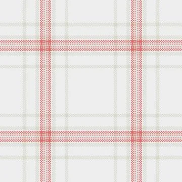 Subtle plaid pattern with delicate red and beige lines creating a classic, ve Illustrazione stock