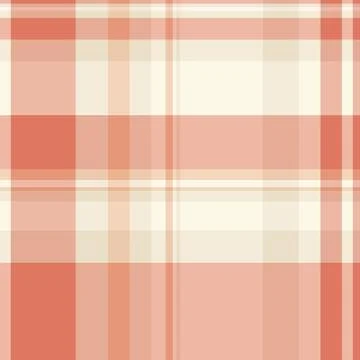 Subtle plaid pattern of intersecting lines in neutral and terracotta tones... Stock Illustration