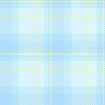 Subtle plaid pattern in soft blue and yellow. Versatile textile design for ba Stock Illustration