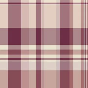 Subtle plaid pattern in wine and beige. Ideal for textile design, backgrounds Stock Illustration