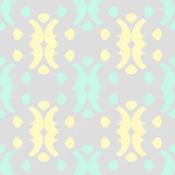 Subtle Pretty Textured Background With Abstract Shapes In Green And Lemon On  Stock Illustration