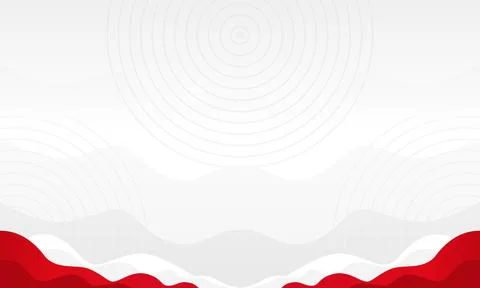 Subtle Red and White Abstract Background with Gentle Wavy Patterns Stock Illustration
